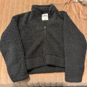 Hollister Sherpa Jacket - Dark Gray